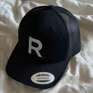 R. Black Snapback Cap
